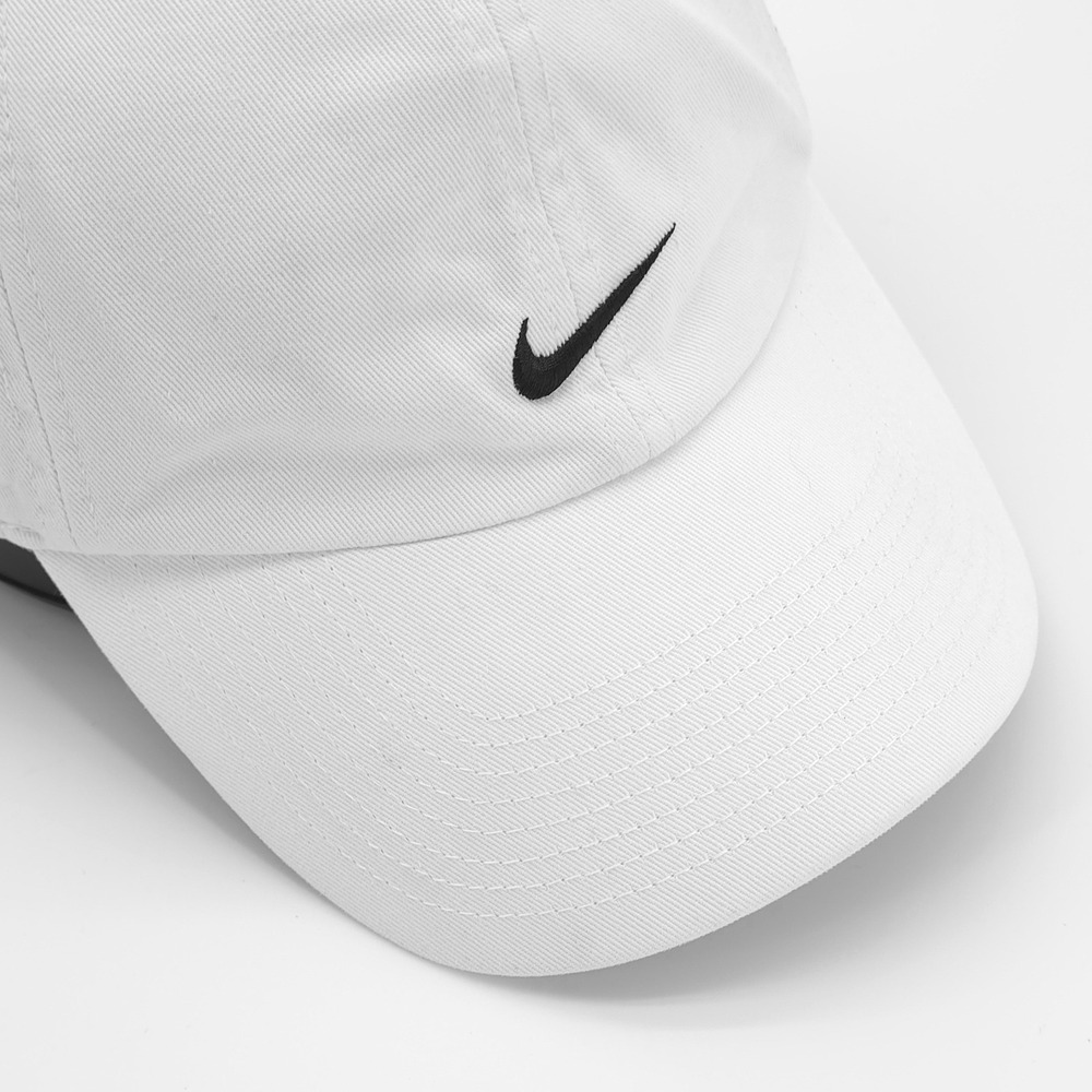 Nike Hat Cap Mens Strap Back White Swoosh Sportswear Casual - Picture 6 of 12